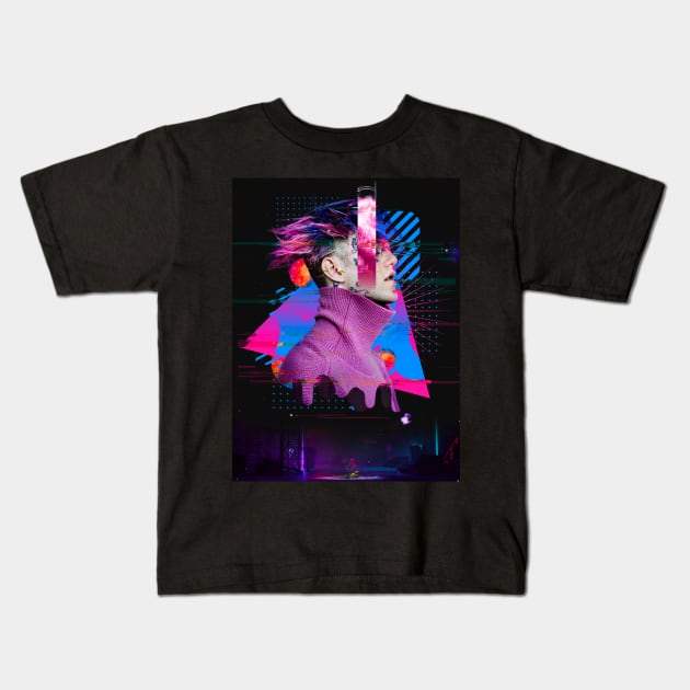 Lil Peep Kids T-Shirt by VanessaBorusse